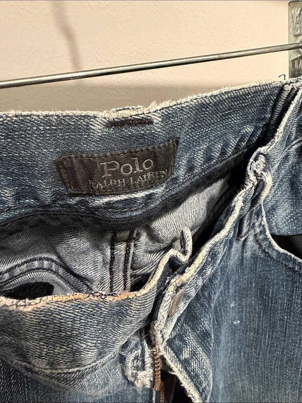 Ralph Lauren Black Label Men's Faded Blue Straight Jeans